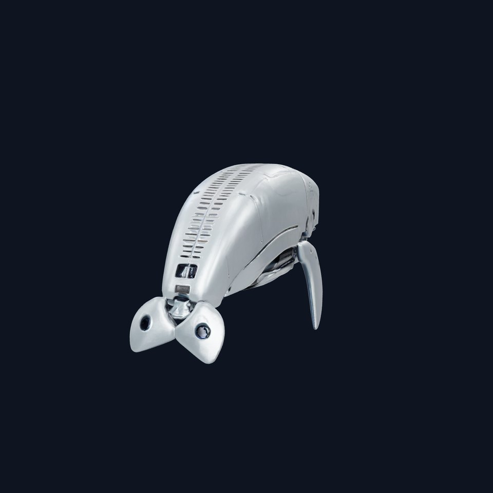 Robotic Sperm Whale with Sonar and Water Pumps